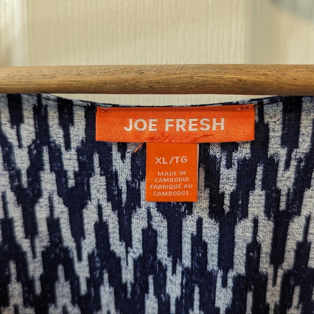 Joe Fresh Blue Chevron Dress XL - Picture 3 of 5